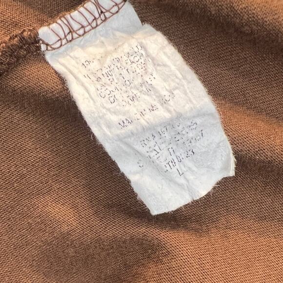 Van Gogh The Olive Orchard Shirt Women Sz L Brown Graphic Tee Philosophy of Love - Picture 7 of 8